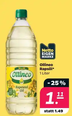 NETTO Netto eigenmarke ollineo rapsöl Angebot