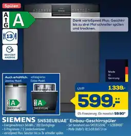 Euronics XXL SIEMENS SN53EUEUAE Einbau-Geschirrspüler Angebot