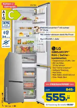 Euronics XXL LG GBBSJ2CCPY Kühl-/Gefrierkombination Angebot