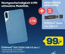 Euronics XXL (Intenso) SSD TX100 USB 3.2 Gen 1" Angebot