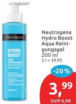 Budni Neutrogena Hydro Boost Aqua Reinigungsgel Angebot
