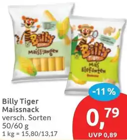 Budni Billy Tiger Maissnack Angebot