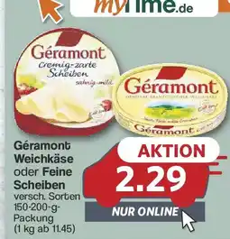 Famila Nord West Géramont Weichkäse oder Feine Scheiben Angebot