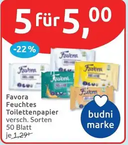 Budni Favora Feuchtes Toilettenpapier Angebot