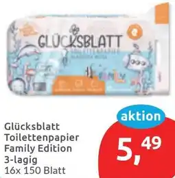 Budni Glücksblatt Toilettenpapier Family Edition Angebot