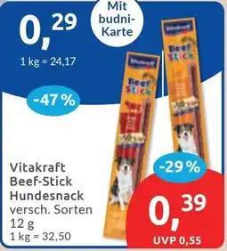 Budni Vitakraft Beef-Stick Hundesnack Angebot