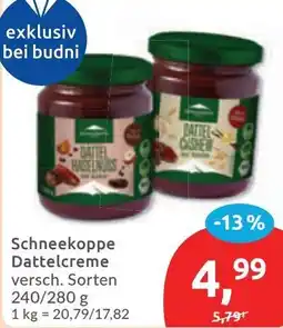 Budni Schneekoppe Dattelcreme Angebot
