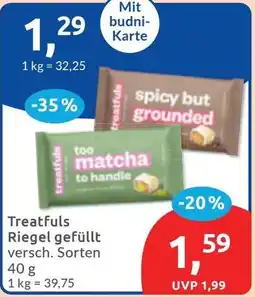 Budni Treatfuls Riegel gefüllt Angebot