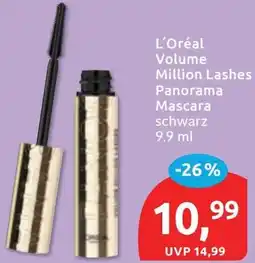 Budni L'Oréal Volume Million Lashes Panorama Mascara schwarz Angebot
