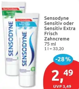 Budni Sensodyne Sensitiv oder Sensitiv Extra Frisch Zahncreme Angebot