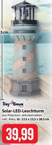 Stolz Tony Brown Solar-LED-Leuchtturm Angebot