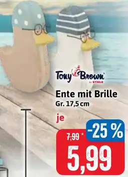 Stolz Tony Brown Ente mit Brille Angebot