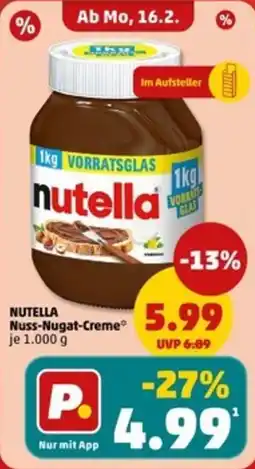 PENNY NUTELLA Nuss-Nugat-Creme Angebot