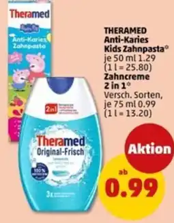 PENNY Theramed Anti-Karies Kids Zahnpasta Zahncreme 2 in 1 Angebot