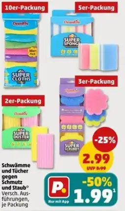 PENNY Schwämme und Tücher gegen Schmutz und Staub Angebot