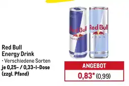 METRO Red Bull Energy Drink Angebot