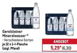 METRO Gerolsteiner Mineralwasser Angebot