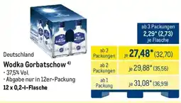 METRO Wodka Gorbatschow Angebot