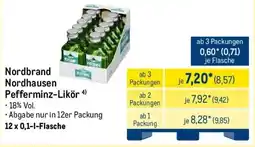METRO Nordbrand Nordhausen Pefferminz-Likör Angebot