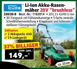 Norma Li-Ion Akku-Rasenmäher 20V „brushless“ Angebot