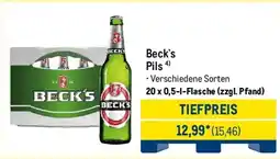 METRO Beck's Pils Angebot