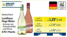 METRO Landhaus Hugo Weiss Angebot