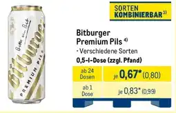 METRO Bitburger Premium Pils Angebot
