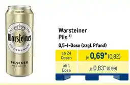 METRO Warsteiner Pils Angebot