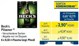 METRO Beck's Pilsener Angebot
