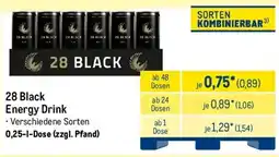 METRO 28 Black Energy Drink Angebot