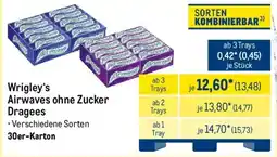 METRO Wrigley's Airwaves ohne Zucker Dragees Angebot