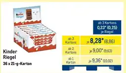 METRO Kinder Riegel Angebot