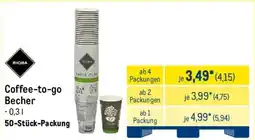 METRO RIOBA Coffee-to-go Becher Angebot