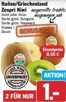 AEZ Italien/Griechenland Zespri Kiwi Angebot