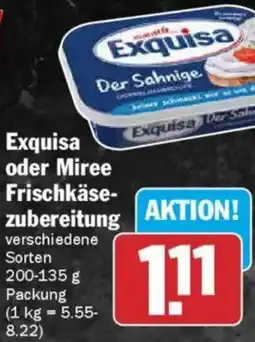 AEZ Exquisa oder Miree Frischkäsezubereitung Angebot