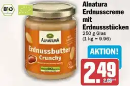 AEZ Alnatura Erdnusscreme mit Erdnussstücken Angebot