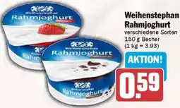 AEZ Weihenstephan Rahmjoghurt Angebot