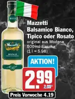 AEZ Mazzetti Balsamico Bianco, Tipico oder Rosato Angebot
