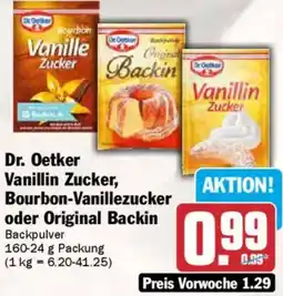 AEZ Dr. Oetker Vanillin Zucker, Bourbon-Vanillezucker oder Original Backin Angebot