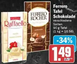 AEZ Ferrero Tafel Schokolade Angebot