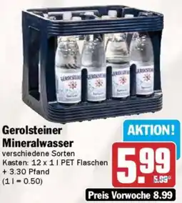 AEZ Gerolsteiner Mineralwasser Angebot