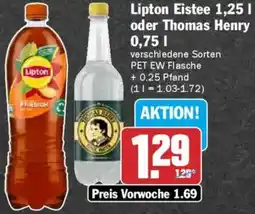 AEZ Lipton Eistee oder Thomas Henry Angebot