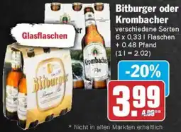 AEZ Bitburger oder Krombacher Angebot