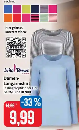 Stolz Julia Brown by STOLZ Damen Langarmshirt Angebot