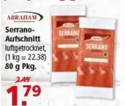Multi Markt ABRAHAM Serrano- Aufschnitt Angebot