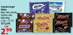 Multi Markt Schokoriegel Minis Mars, Twix, Bounty, Snickers oder Milky Way Angebot