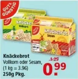Multi Markt GUT&GUNSTIG Knäckebrot Angebot