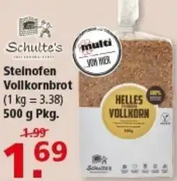 Multi Markt Schulte's Steinofen Vollkornbrot Angebot