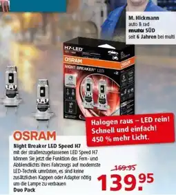 Multi Markt OSRAM Night Breaker LED Speed H7 Angebot
