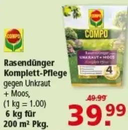 Multi Markt COMPO Rasendünger Komplett-Pflege Angebot